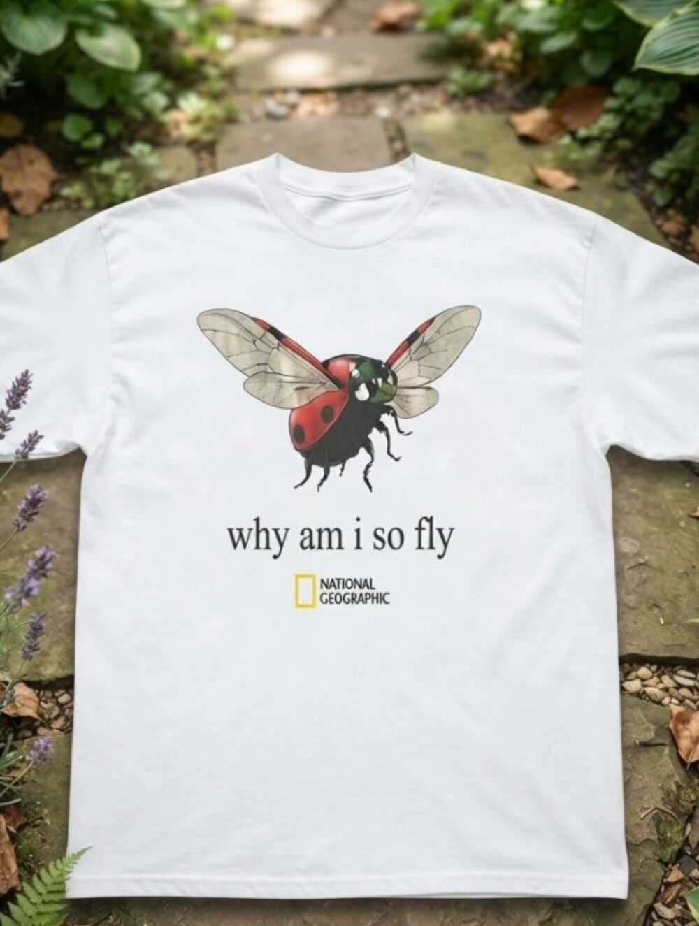 National Geographic Ladybug Fly Graphic T-Shirt